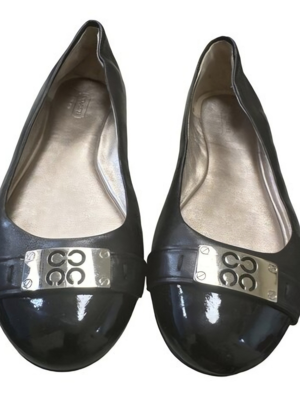 Coach women's black shoe/loafer/flats/ ballet London shoe size 8.5B